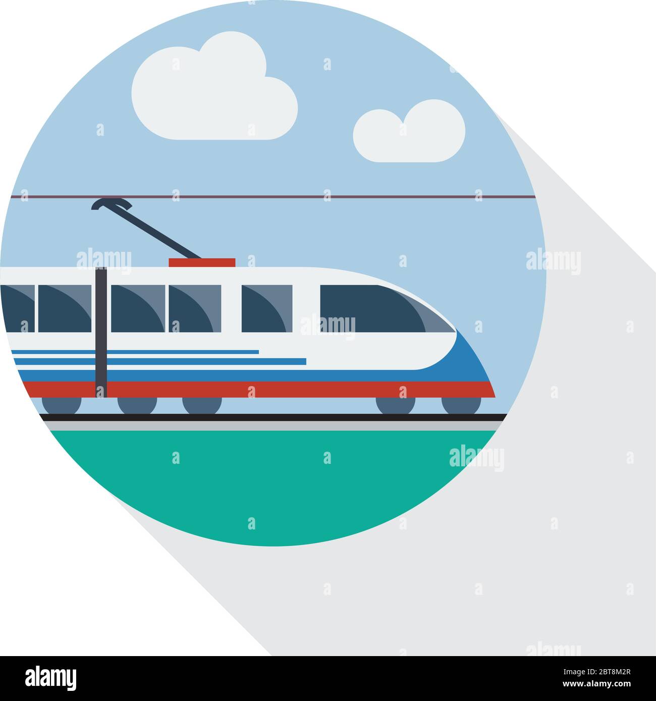 Vector sign railway, flat design Stock Vector Image & Art - Alamy