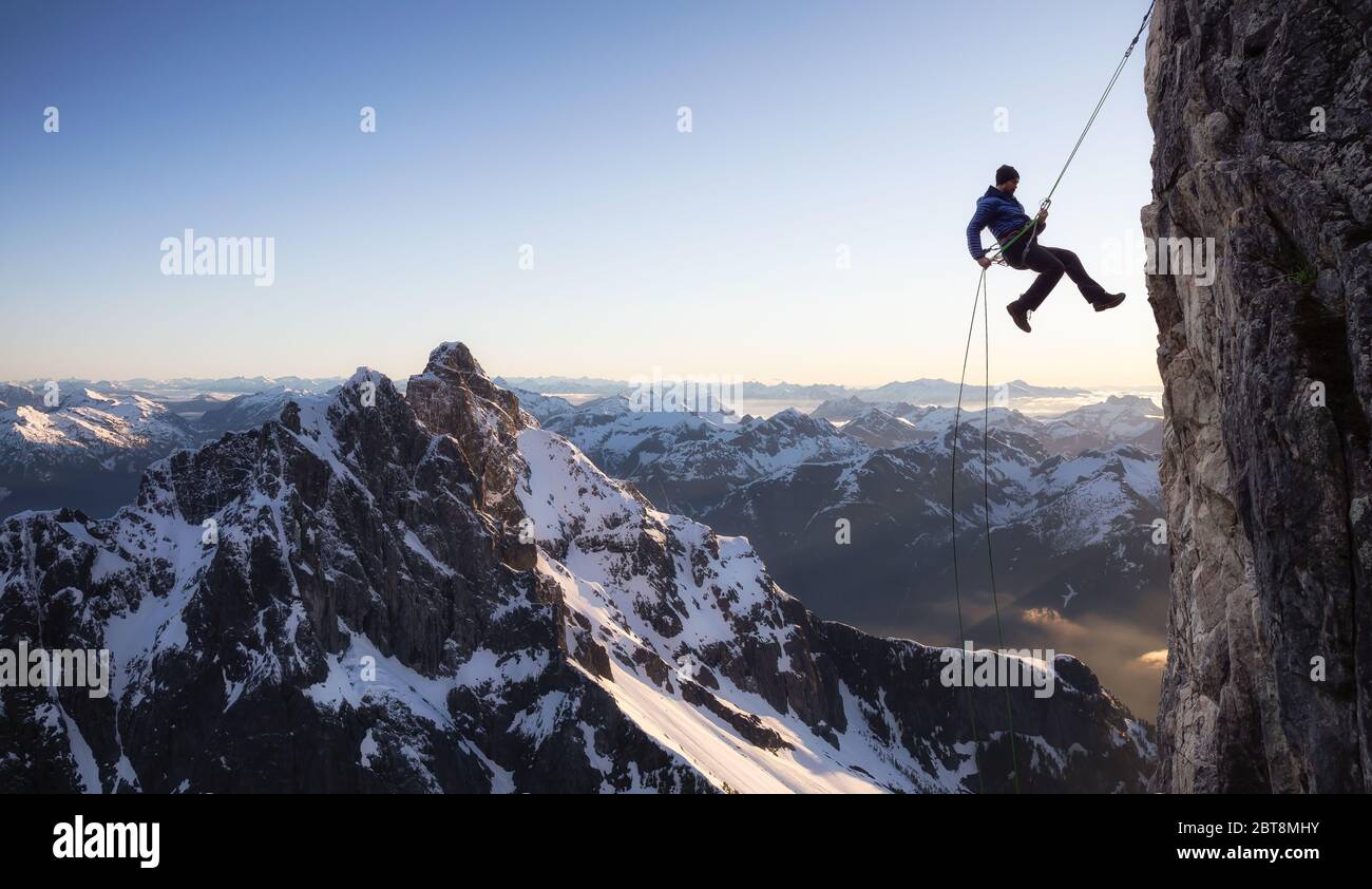 Adventure man aerial view hi-res stock photography and images - Alamy