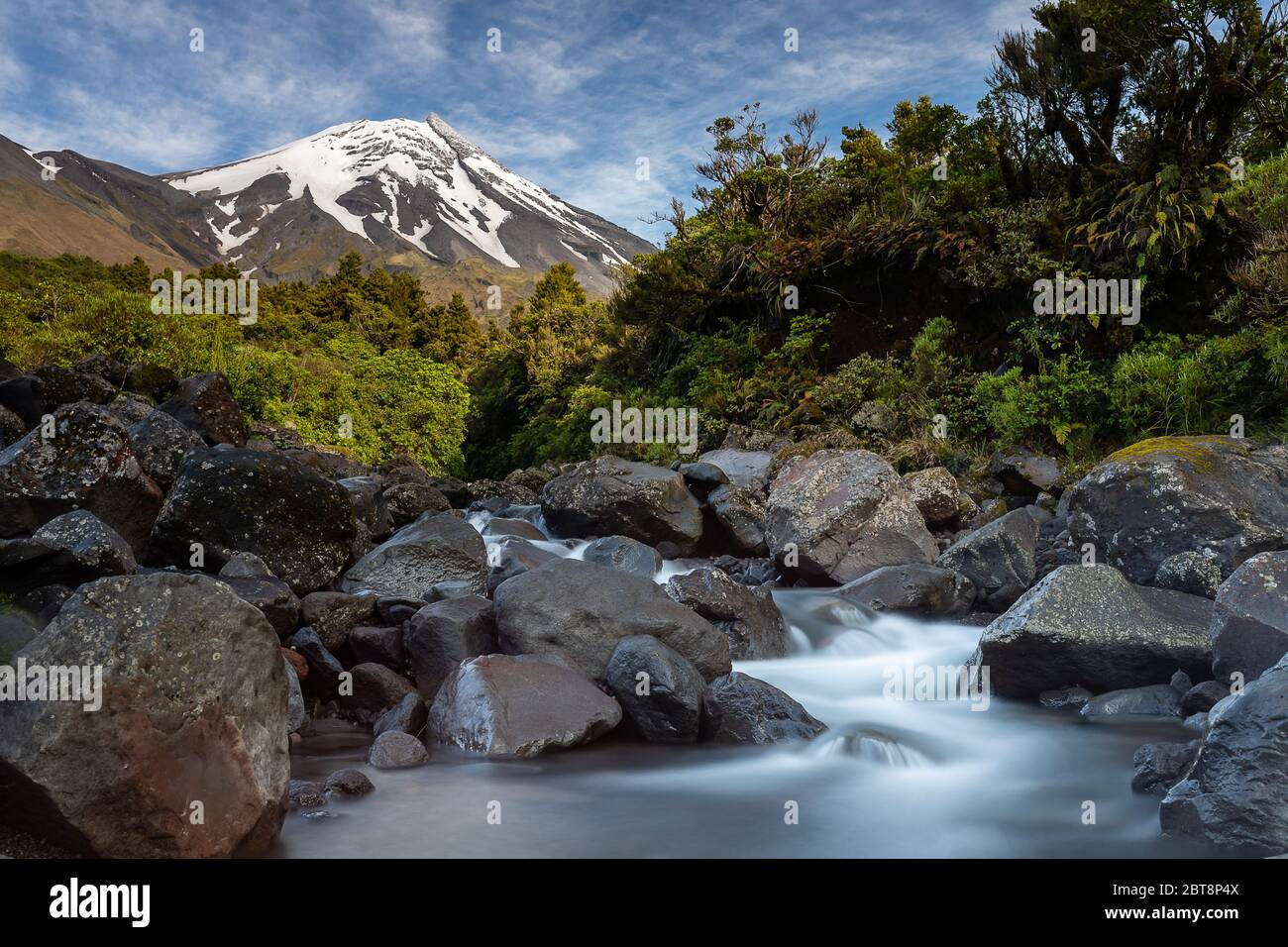 Mt Taranaki, New Zealand Stock Photo