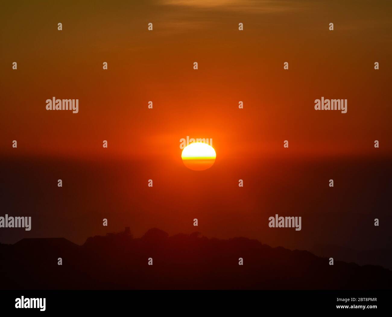 Sunset In The Indian Mountains. Stock Photo