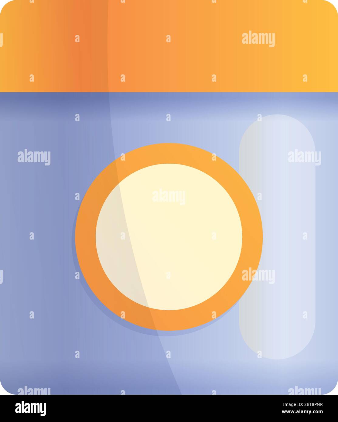 Hair gel jar icon. Cartoon of hair gel jar vector icon for web design