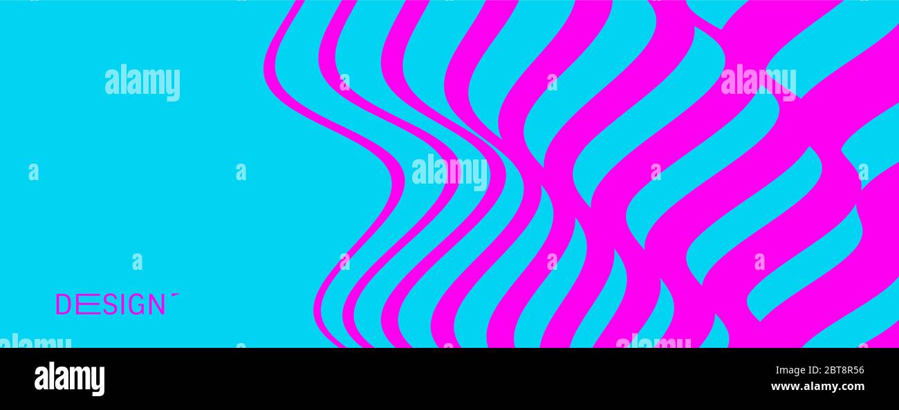 Wavy pattern with optical illusion. Abstract striped background. Vector ...