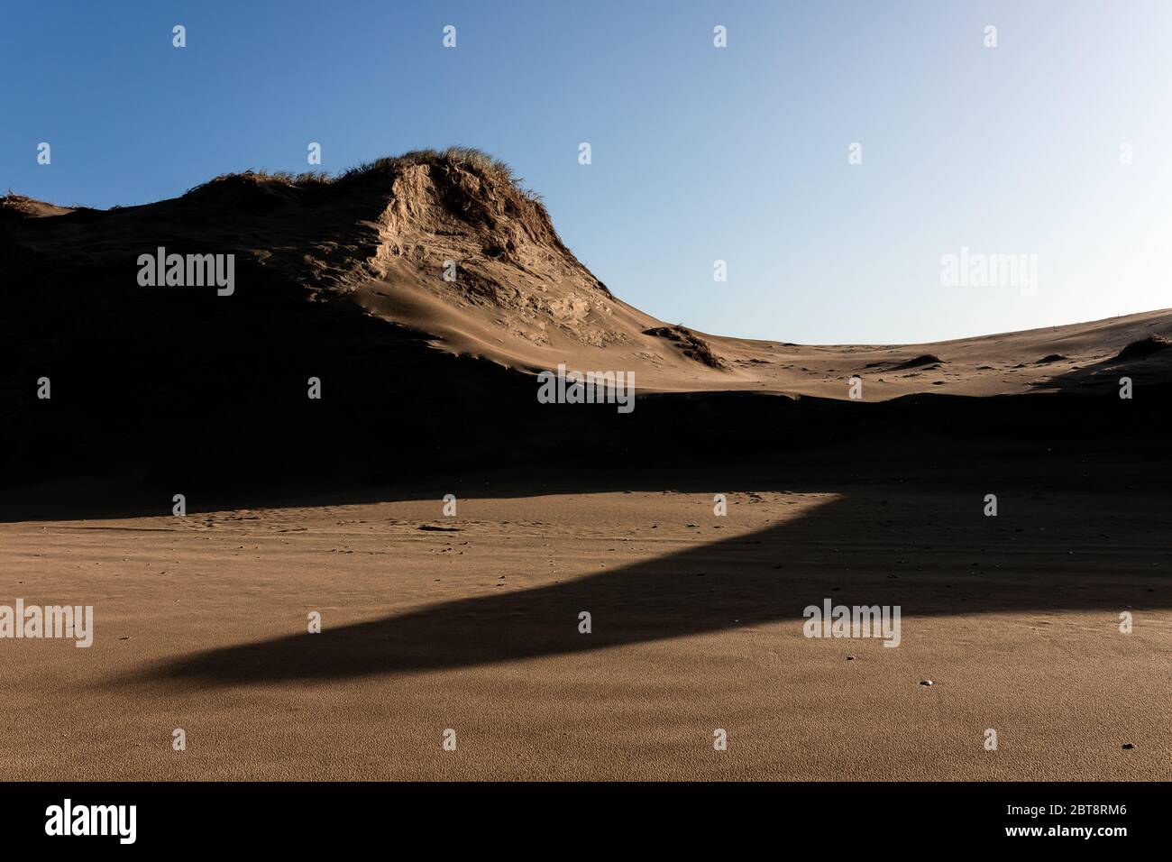 Sand dunes on 90 mile beach at dawn, New Zealand, October 2019 Stock Photo