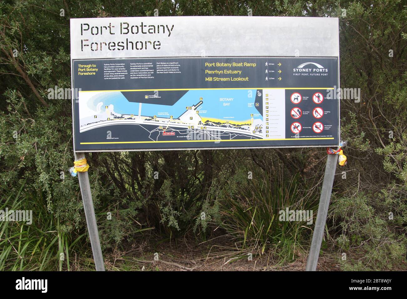 Port Botany Foreshore, Botany. Stock Photo