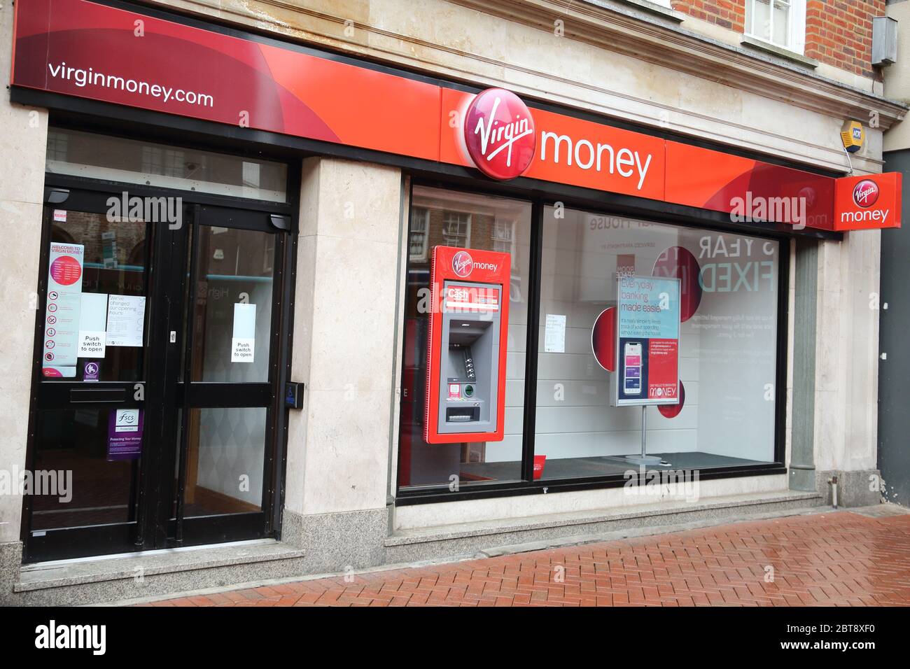 Virgin Money branch in Reading, UK Stock Photo