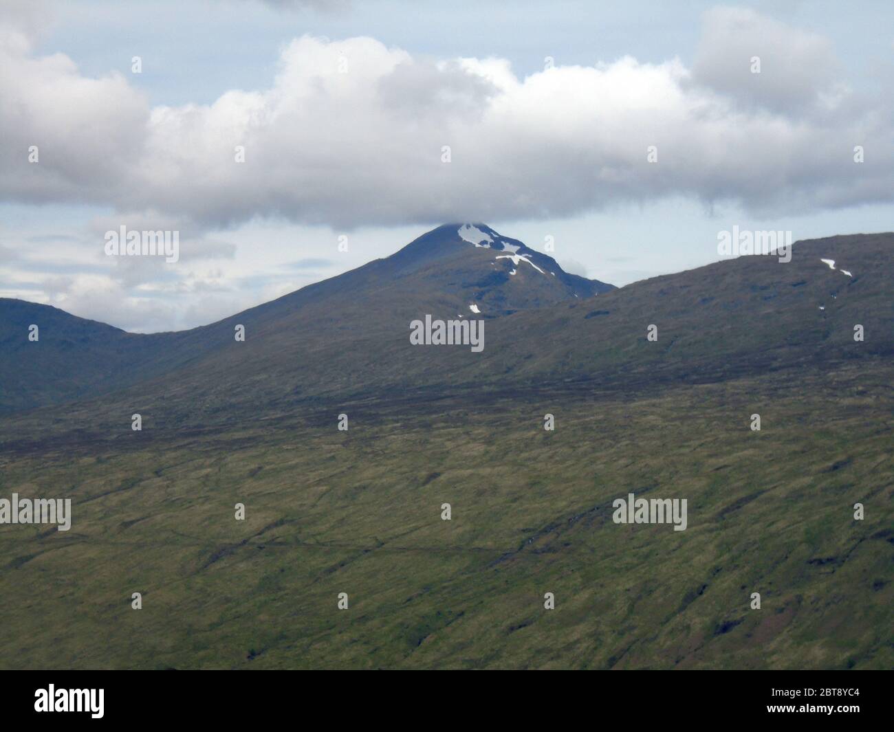 Cloud on the Scottish Mountain Munro 'Ben Lui' from the Scottish