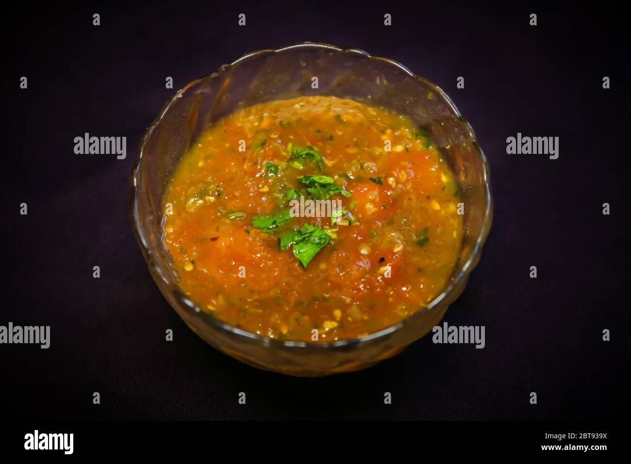 Tomato Onion Chilli Coriander Mixed Nepali Indian Style Tomato Pickle