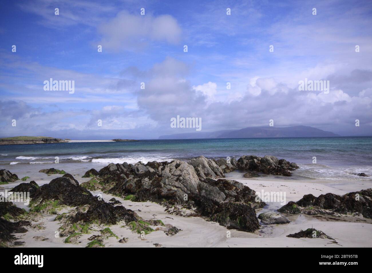 Iona, inner Hebrides, beach and rocks Stock Photo