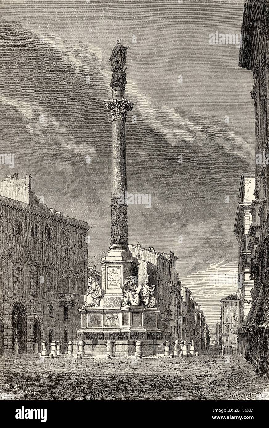 Column of the Immaculate Conception, Colonna della Immacolata. Piazza ...
