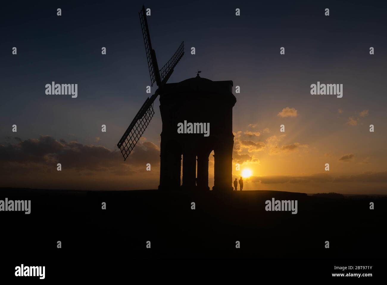 Chesterton Windmill, Warwickshire at sunset Stock Photo