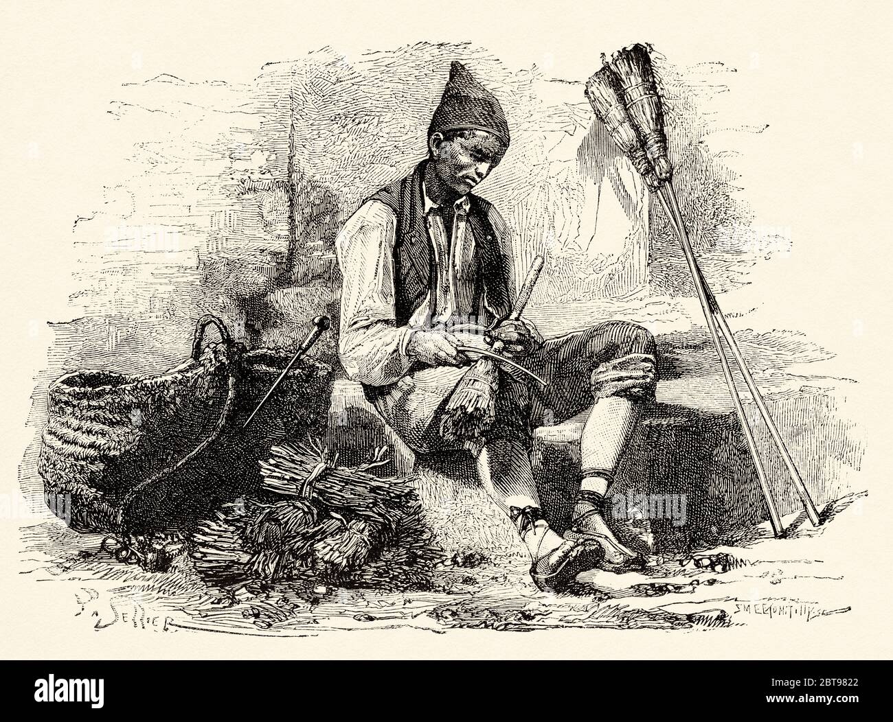 Traditional broom maker hires stock photography and images Alamy