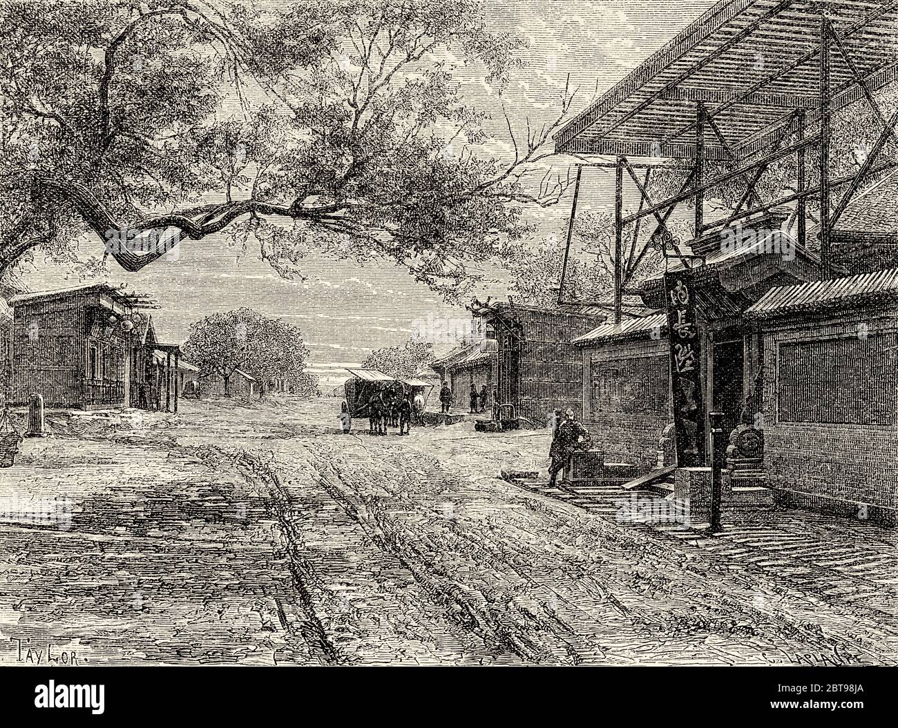 Beijing landscape 19th century hi-res stock photography and