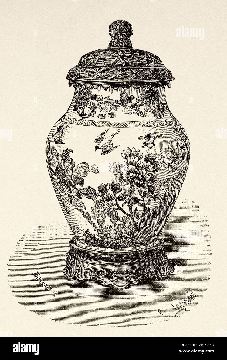 Chinese art ceramic history historical archive archival hi-res stock ...