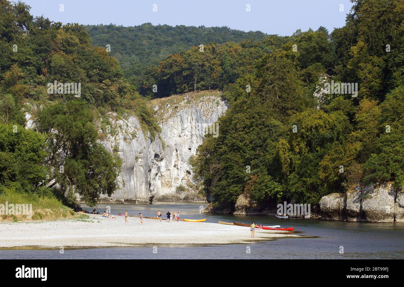 The Danube breakthrough at Weltenburg Stock Photo
