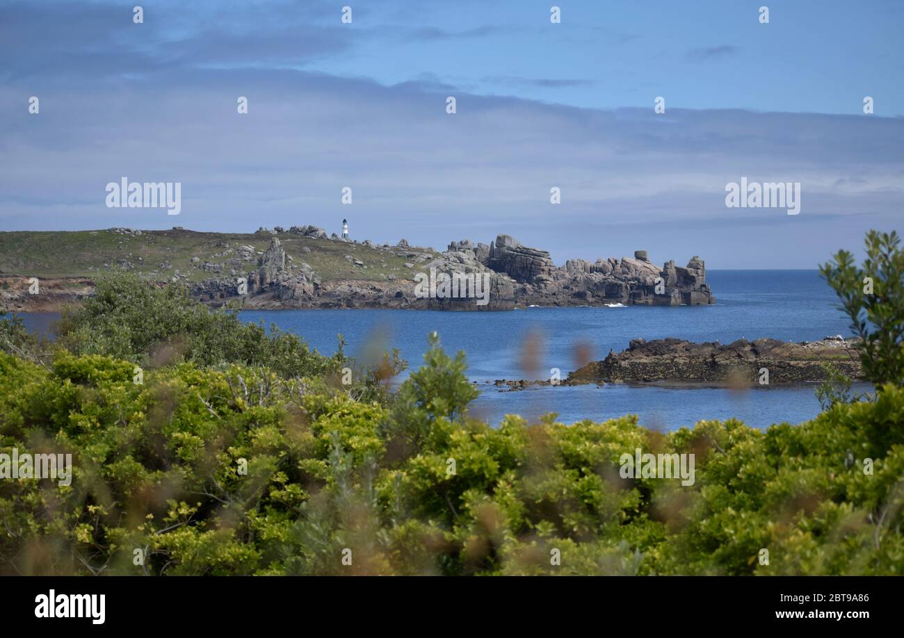 View of Peninnis Head, St Mary's, Isles of Scilly - UK Stock Photo