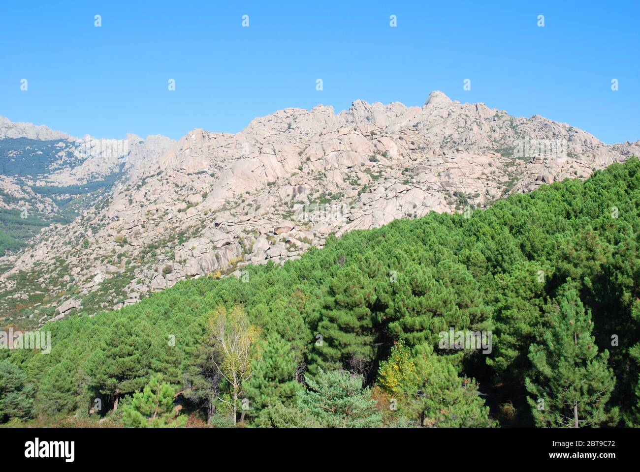 La Pedriza mountain. Cuenca Alta del Manzanares Regional Park, Madrid province, Spain. Stock Photo