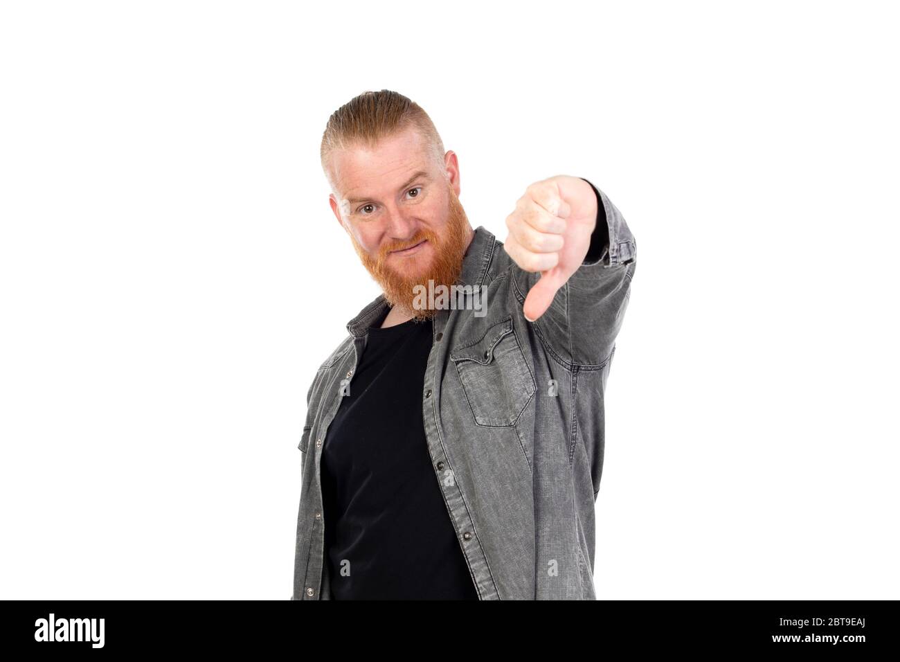 Angry redhead beard young man hi-res stock photography and images - Alamy