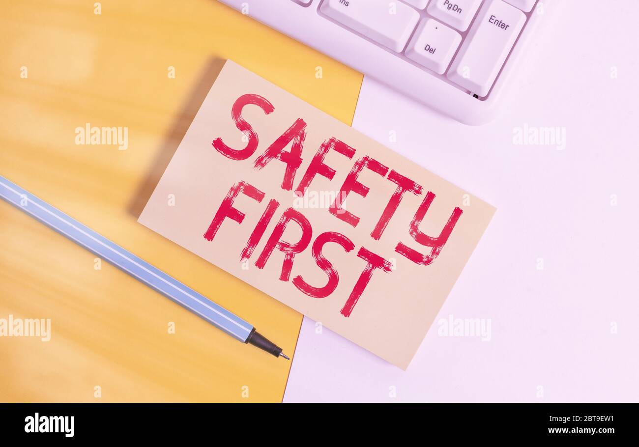 Safety first meaning warning prevention hires stock photography and
