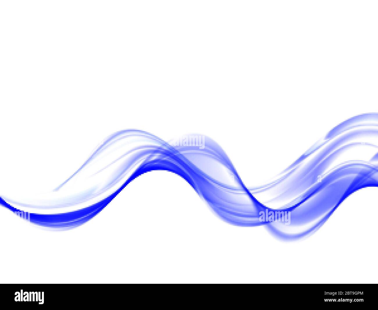 Flowing waves of water blue. Abstract background vector waves Stock ...