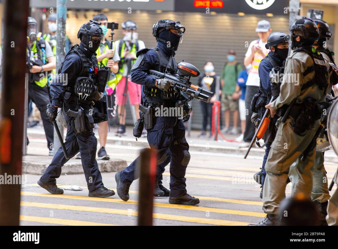 Hong Kong, 24th May 2020. HK Police Raptors. Credit: David Ogg / Alamy Live News Stock Photo
