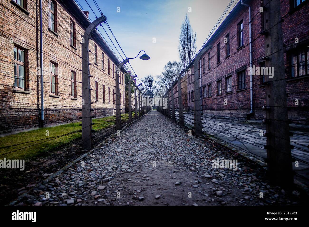 Auschwitz Birkenau Stock Photo