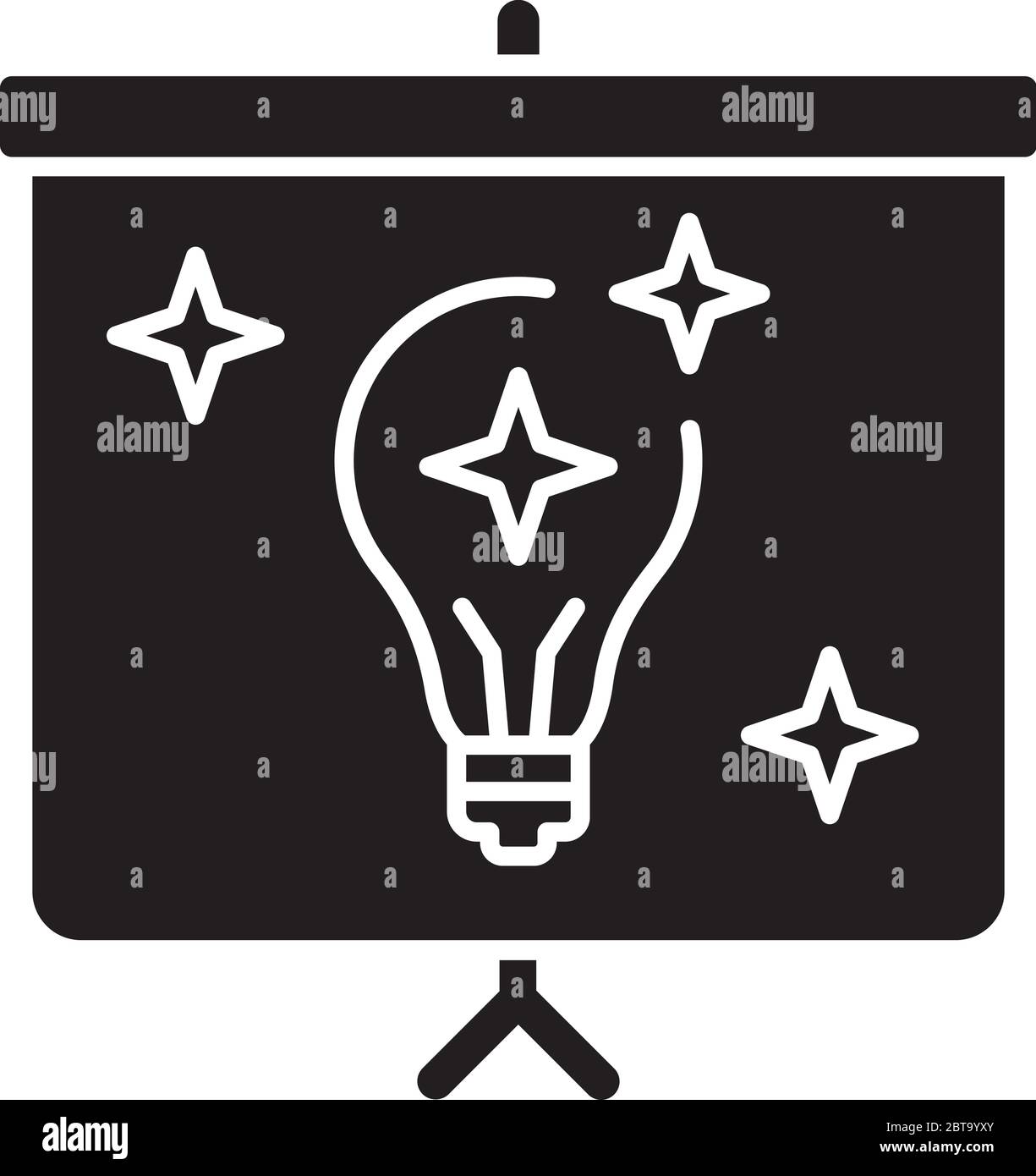 Showing black glyph icon Stock Vector Image & Art - Alamy