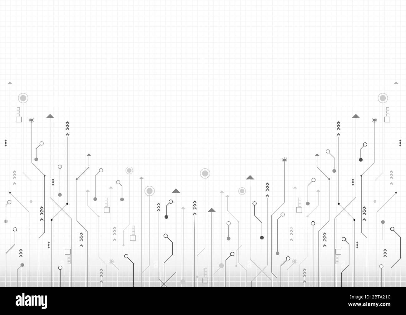 Circuit board technology abstract background, Science High-tech futuristic digital concept. Stock Vector