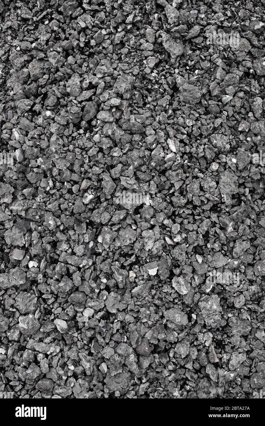 gray rocks stones slag gravel pavement background pattern design Stock Photo