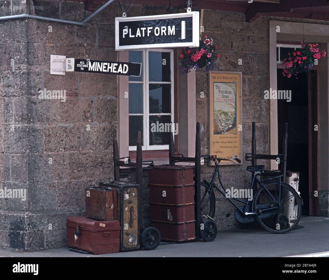 Williton Station on the West Somerset Heritage Railway, Somerset