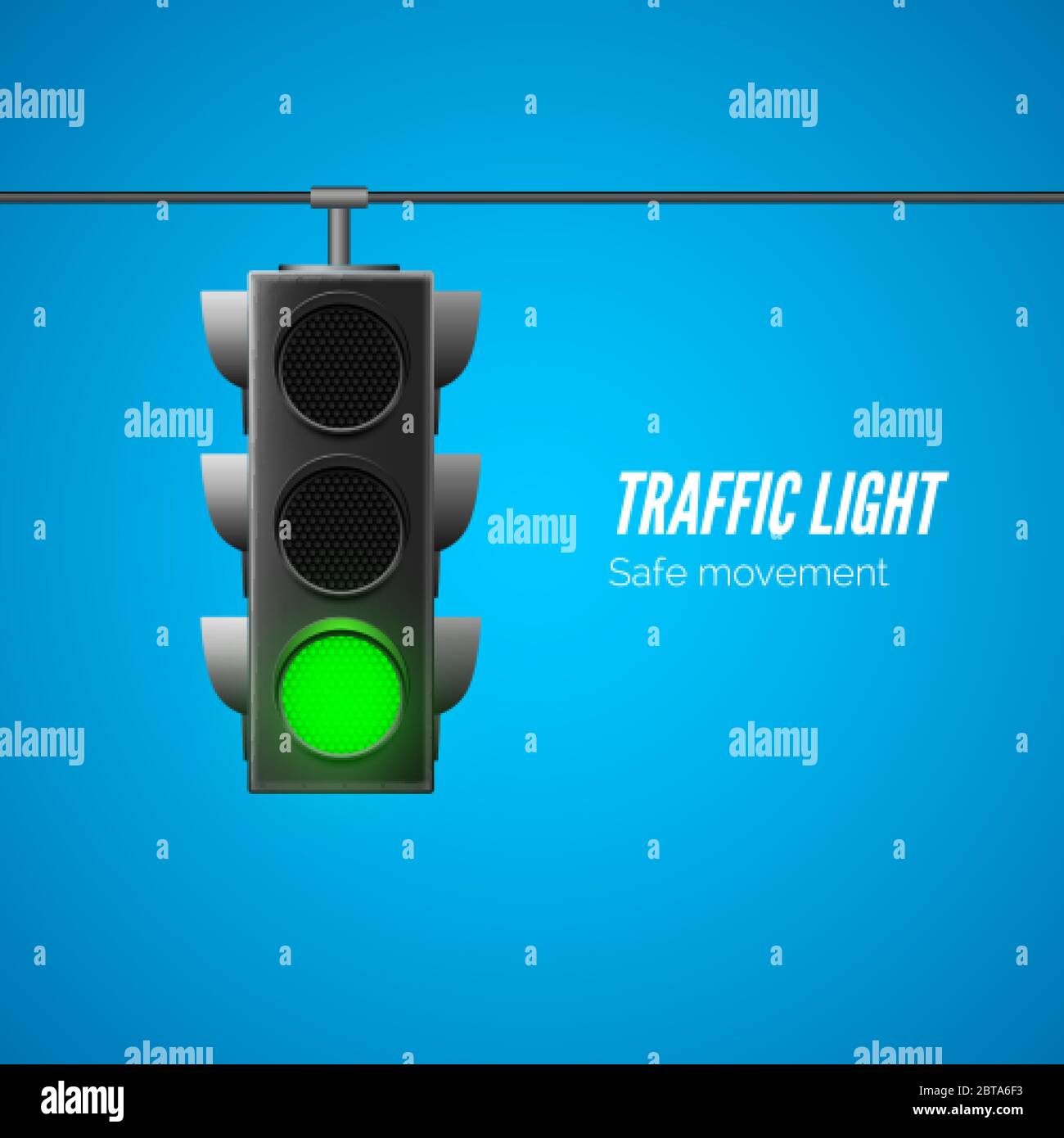 Traffic light. Traffic Laws. Vector illustration Stock Vector Image