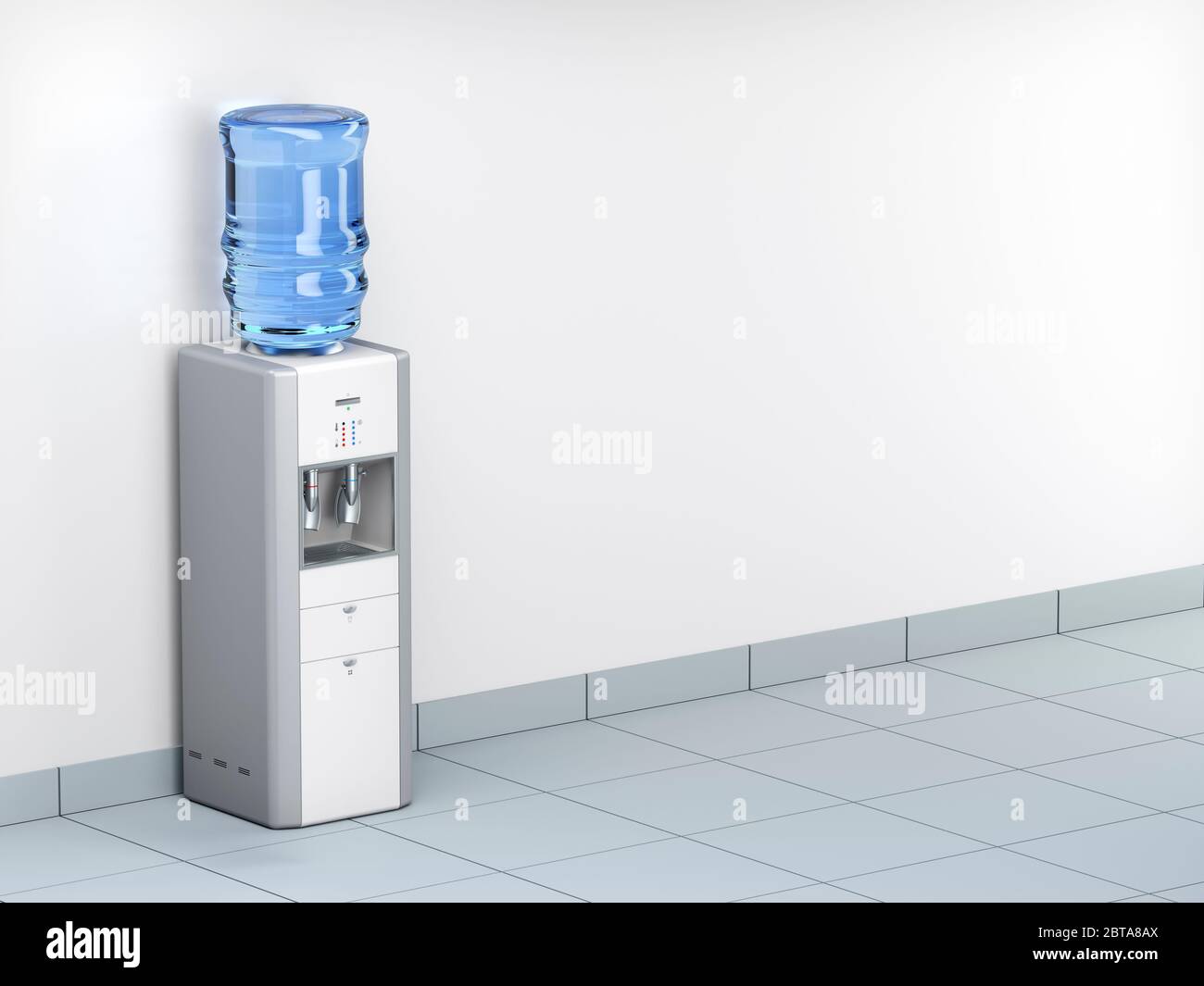 Various 3d Water Containers On Refrigerator Stock Illustration 241859608