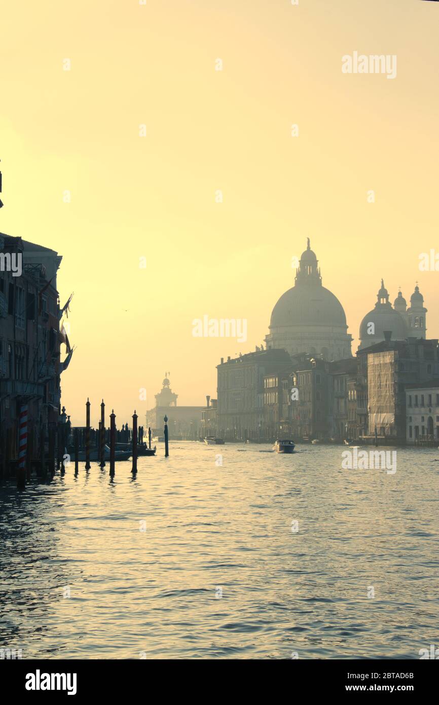 Venice Buildings at Sunrise Stock Photo - Alamy