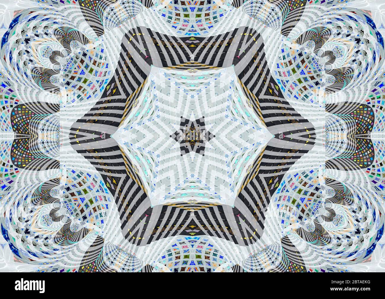 Mandalas inspired by the Cathedral Window Quilt by Viola Canady held by ...