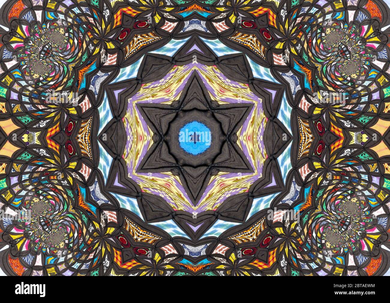Mandalas inspired by the Cathedral Window Quilt by Viola Canady held by ...