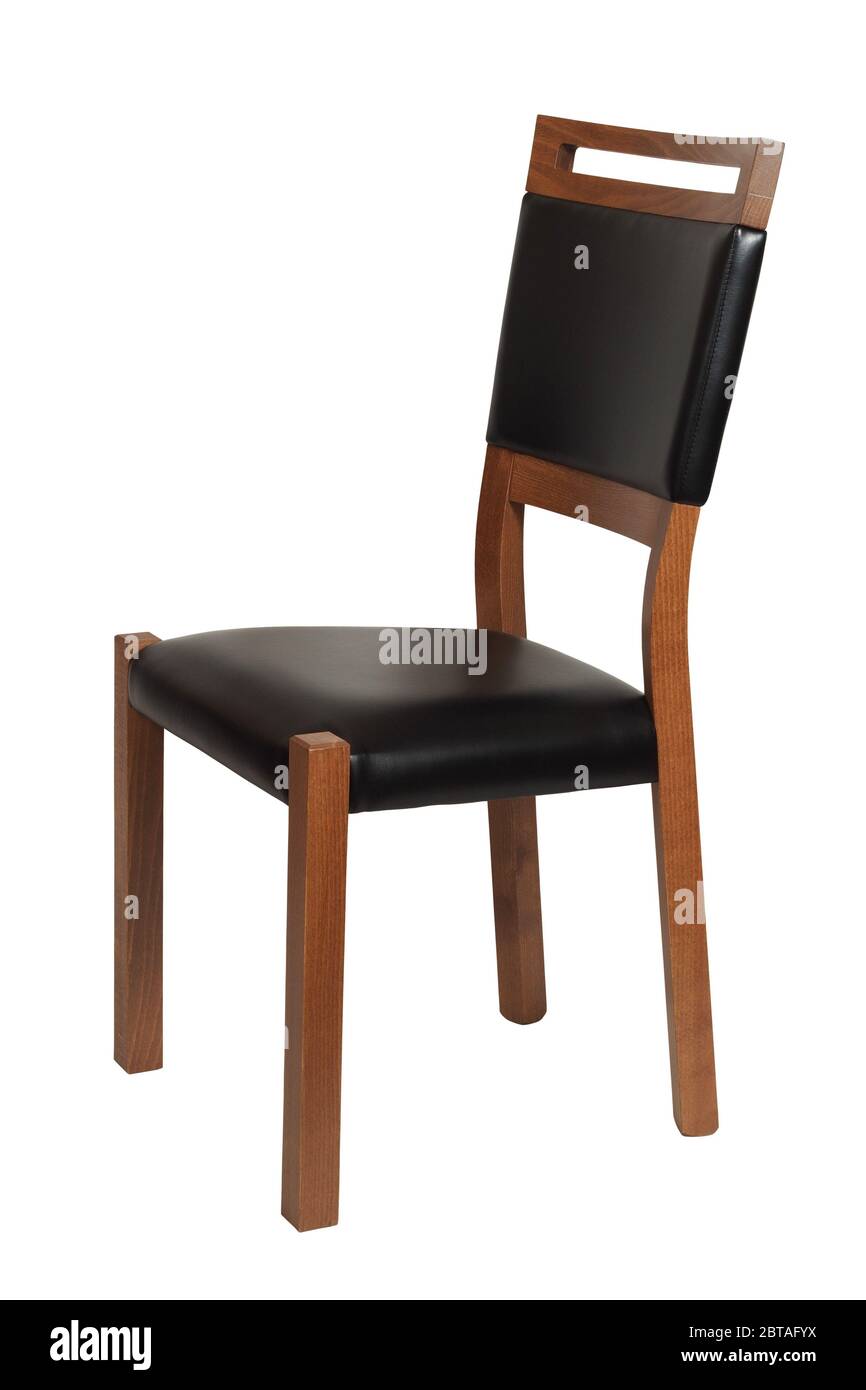 Wooden chair isolated on white background Stock Photo - Alamy