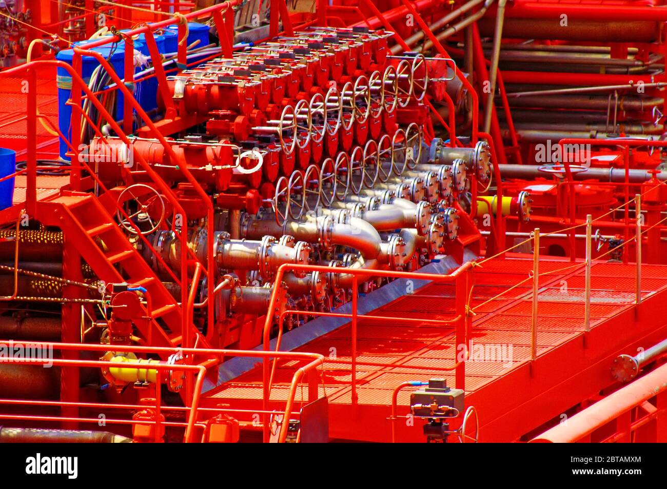 Inside of oil and chemical tanker ship Stock Photo Alamy