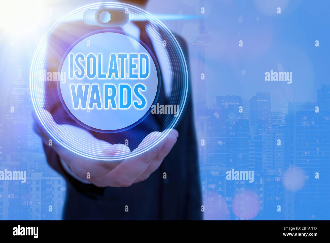 Secluded Sign Text sign showing Isolated Wards. Business photo text Secluded away ...