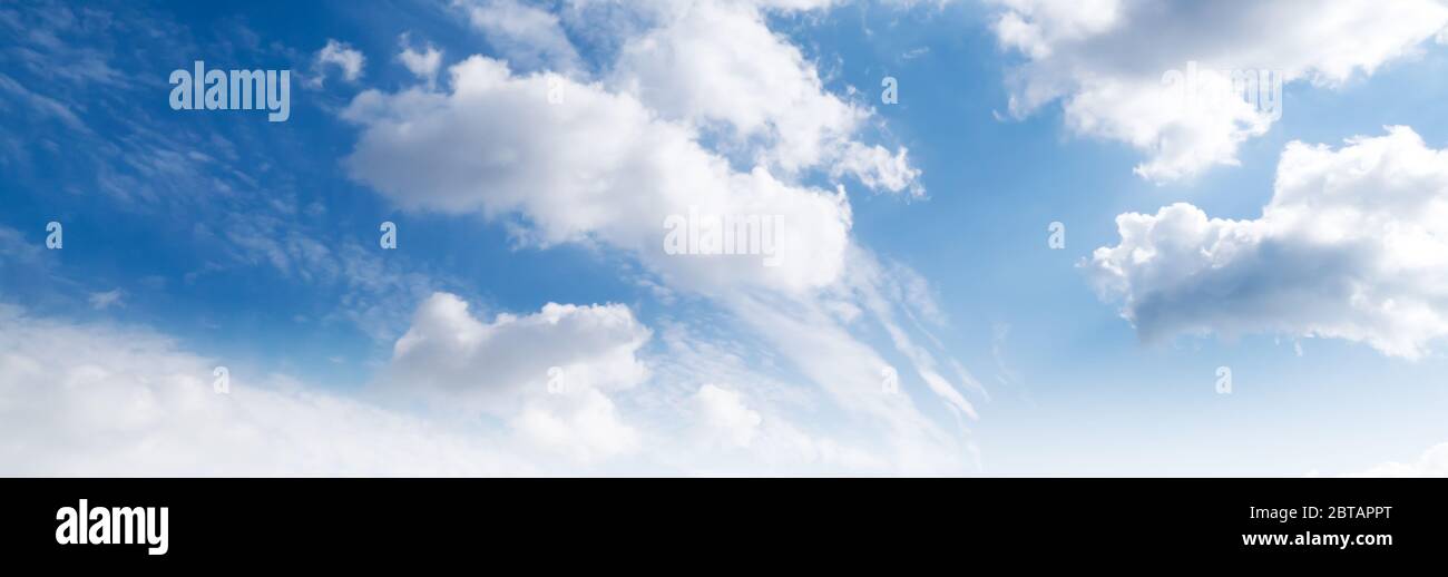 Summer sky and clouds atmosphere. Tropical day Stock Photo