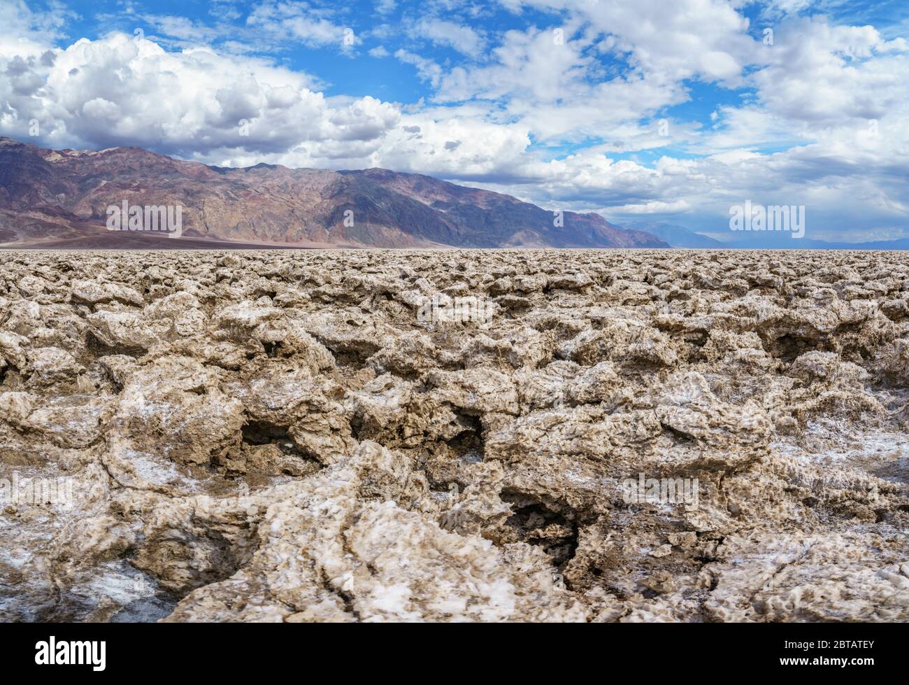 devils golf course in death valley national park in california in the ...