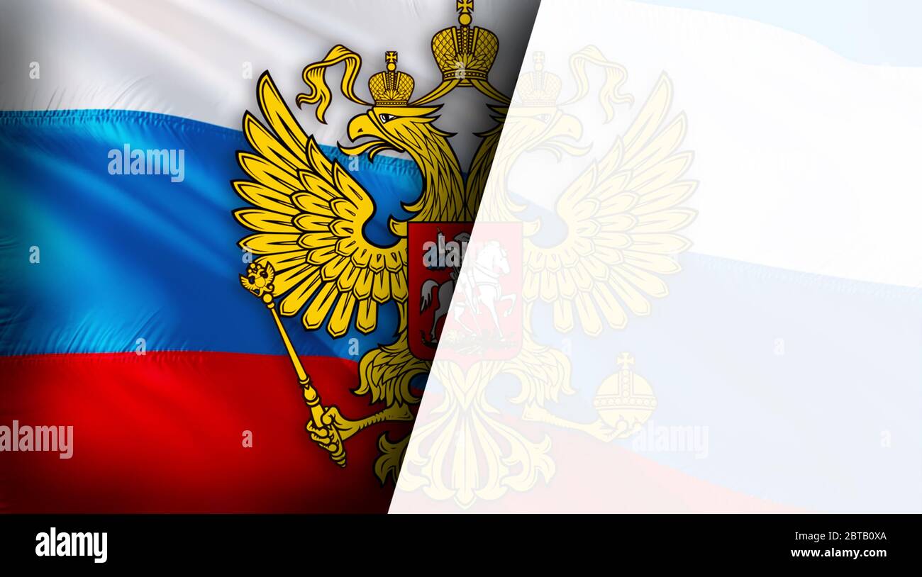 Russian flag and eagle hi-res stock photography and images - Alamy