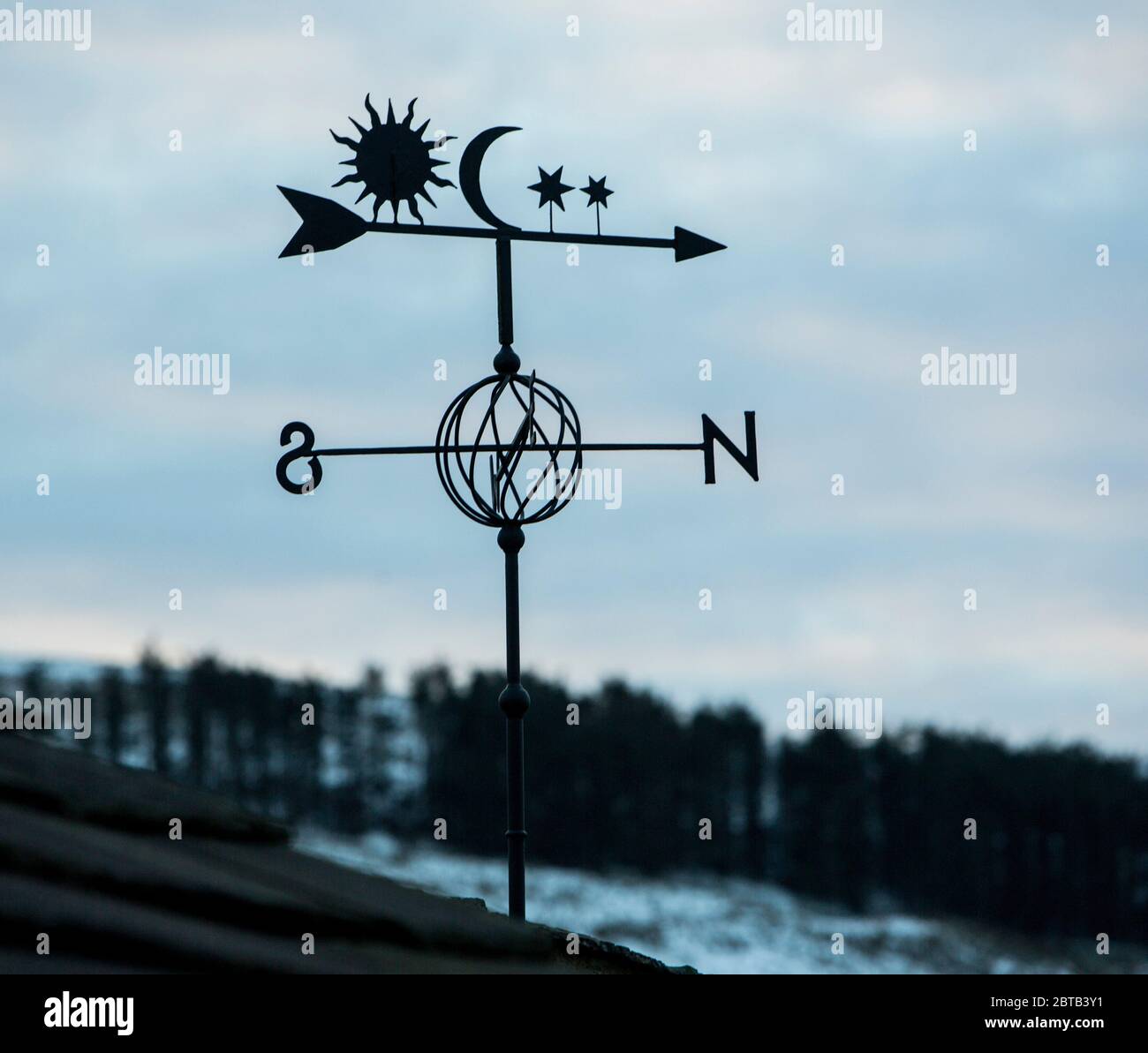 Sun moon and stars weathervane hi-res stock photography and images - Alamy