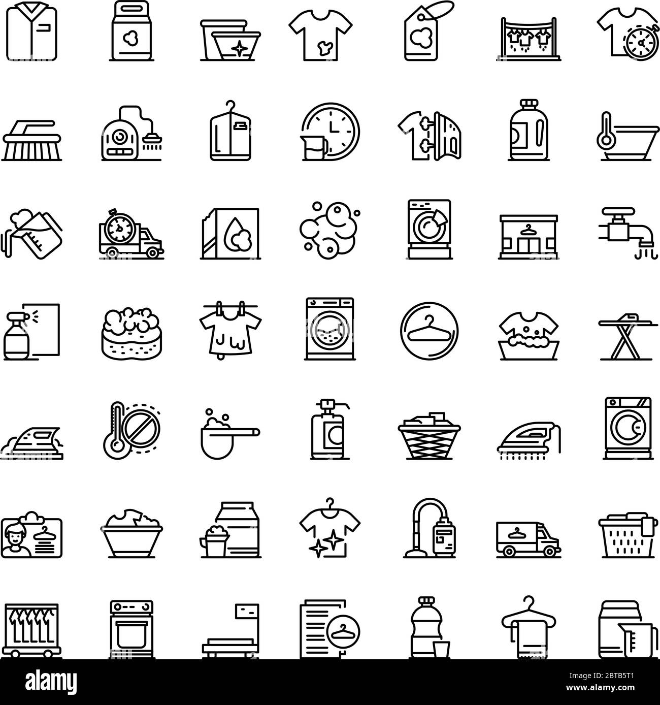 Tailor icons set outline style Cut Out Stock Images & Pictures - Alamy