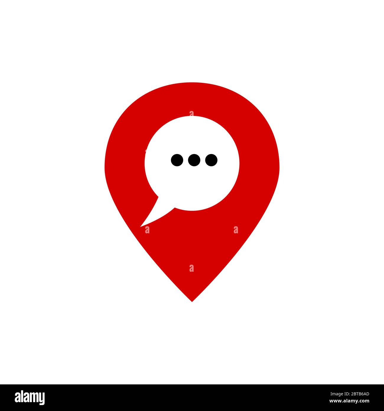 map pointer chat vector design template illustration Stock Vector