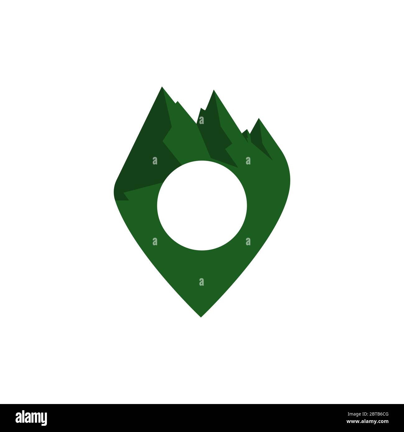 map pointer mountain vector design template illustration Stock Vector