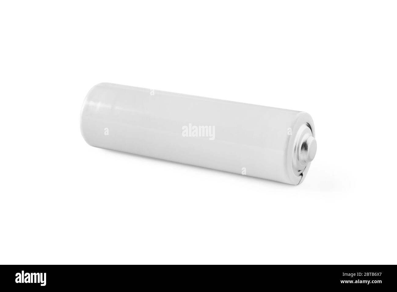 AA battery closeup isolated on a white background Stock Photo Alamy