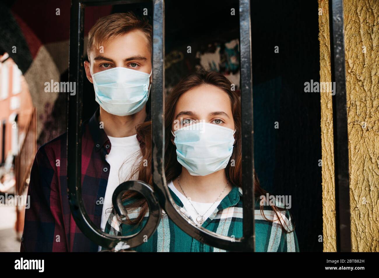 Download Couple Face Mask Home High Resolution Stock Photography And Images Alamy PSD Mockup Templates