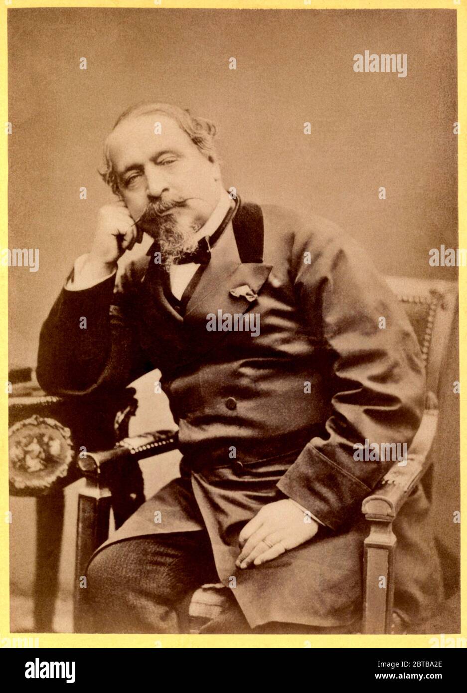 1868 ca, GREAT BRITAIN : The french Emperor NAPOLEON III (  1808 - 1873 , son of Louis BONAPARTE and Ortensia Beauharnais ) . Portrait by W. & D Downey , London . - REALI - royalty - nobili - nobiltà - Napoleone III - imperatore - baffi - moustache - ritratto - baffi - moustache - beard - barba - RISORGIMENTO ---  Archivio GBB Stock Photo