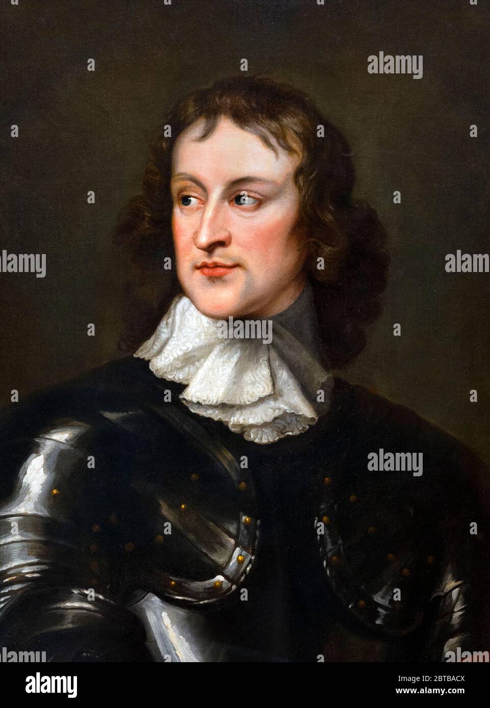 John Lambert (1619-1684), portrait after Robert Walker, oil on canvas, c.1650-55.  Lambert was a politician and Parliamentary general in the English Civil War. Stock Photo