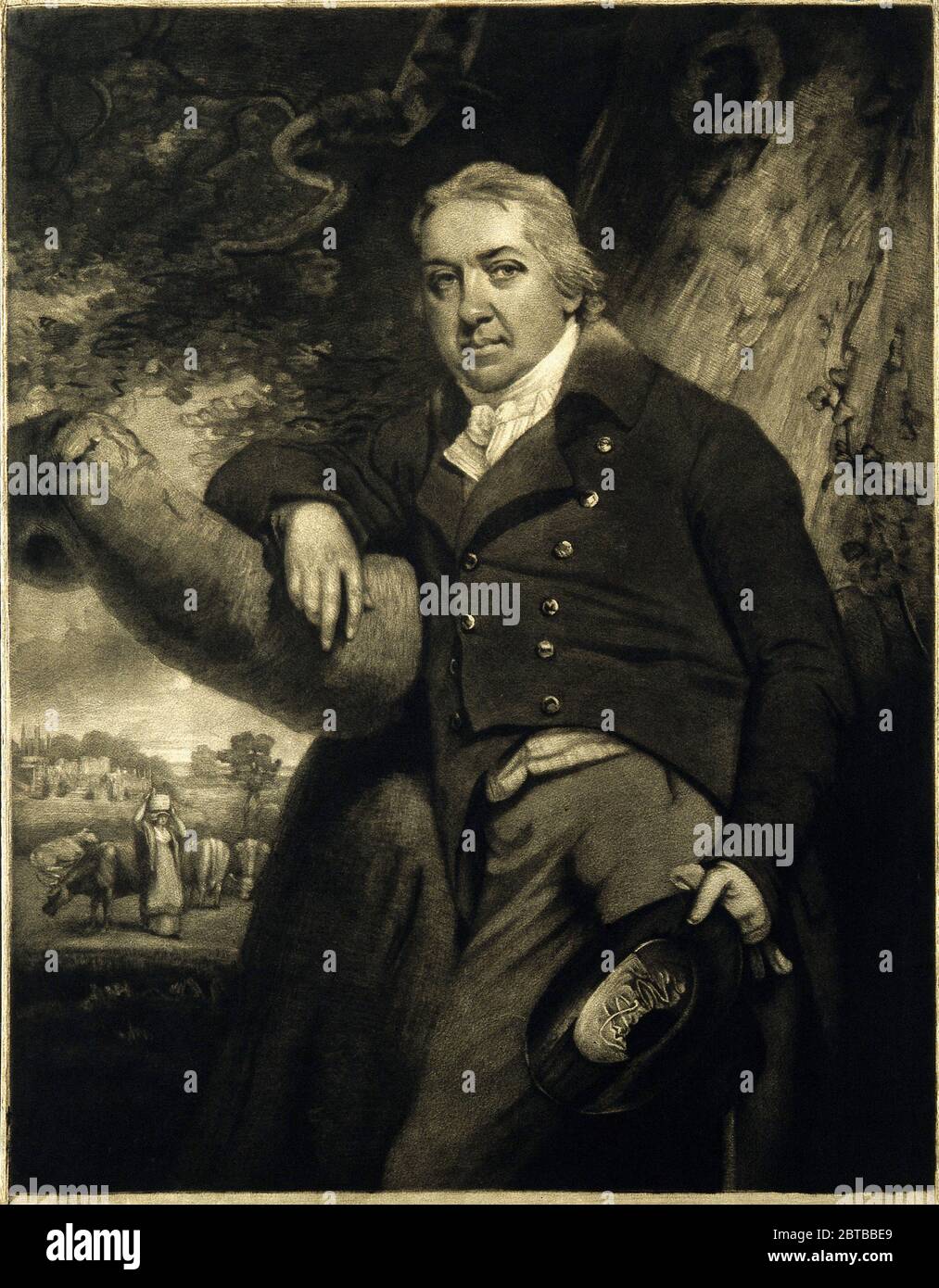 1800 ca , GREAT BRITAIN : The british physician , virologist and naturalist EDWARD JENNER ( 1749 - 1823 ), who was a contributor to development of the SMALLPOX VACCINE . Portrait by John Raphael Smith . - VACCINATION - VIRUS - VIROLOGO - VIROLOGIST - ANTIVAIOLOSA - ANTIVAIOLO - ANTI-VAIOLO - ANTIVAIOLOSA - VAIOLO - VACCINAZIONE - foto storiche - scienziato - scientist - portrait - ritratto - GRAND BRETAGNA  - DOTTORE - MEDICO - MEDICINA - medicine - SCIENZA - SCIENCE  - SCIENZIATO - illustrazione - illustration  ---  Archivio GBB Stock Photo