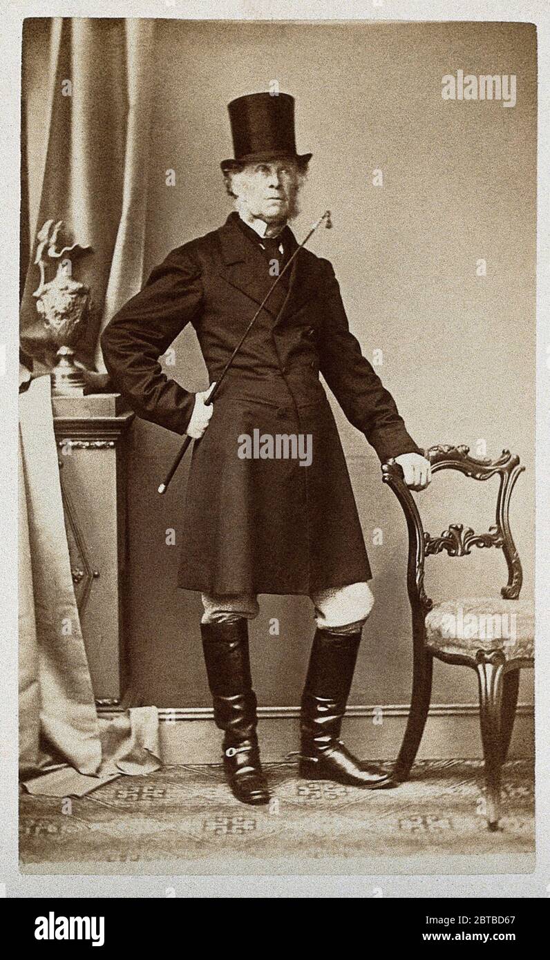 1865 ca, London, GREAT BRITAIN: The british DANIEL SEFFERT , undentifie  nobleman or politician (possible the name was Seifert or Seiffert ). Photo  by Warwicks . - GRAND BRETAGNA - FASHION -